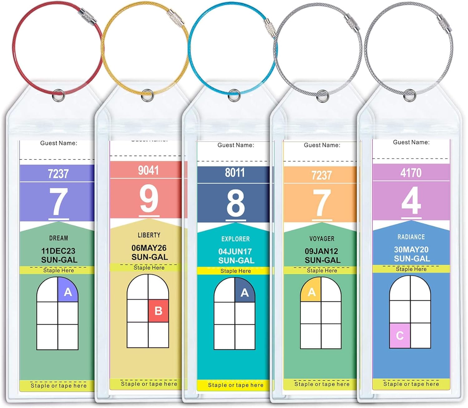 Cruise Luggage Tags for Royal Caribbean & Celebrity Cruise Luggage tag Holders,...