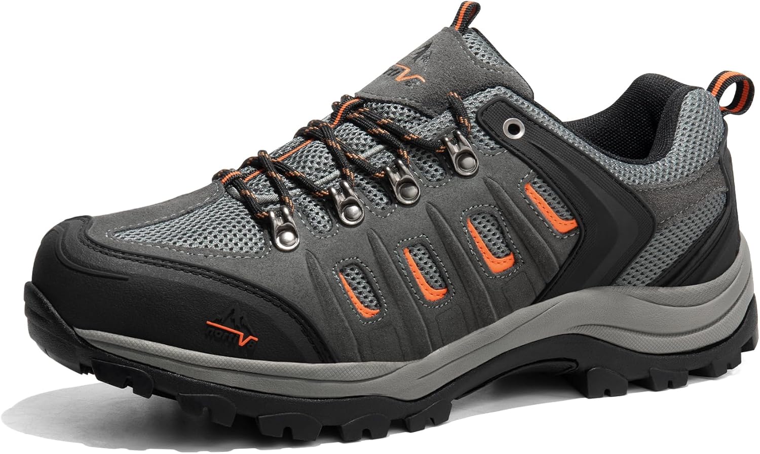 NORTIV 8 Men's Waterproof Hiking Shoes Leather Low-Top Hiking Shoes for Outdoor...