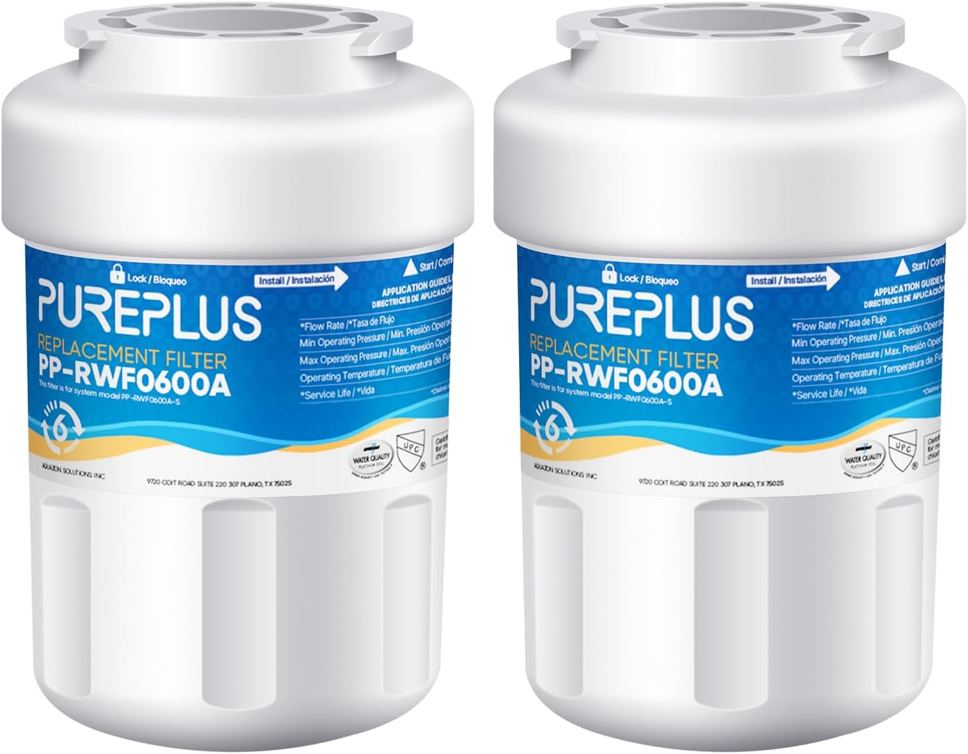 PUREPLUS Replacement for MWF®, SmartWater® MWFP, MWFA, GWF, HDX FMG-1, WFC1201,...
