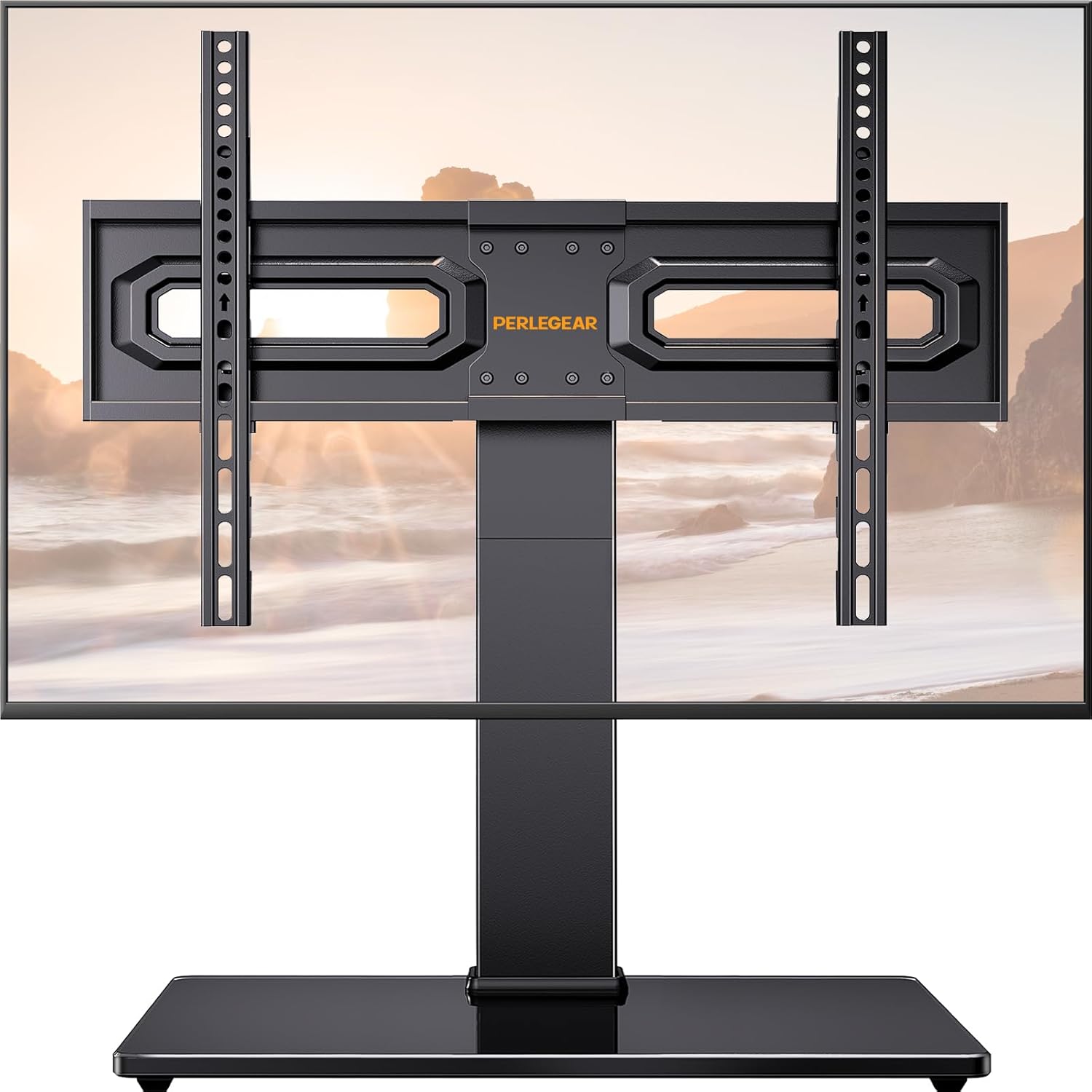 PERLEGEAR Universal TV Stand, Table Top TV Stand for 32-80 inch LCD LED TVs up t...