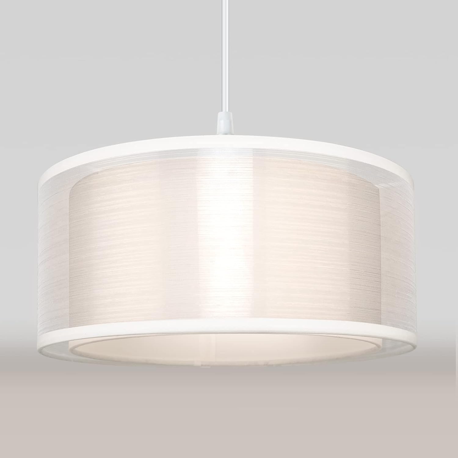 FRIDEKO HOME 2 Tier Light Shade Ceiling - Modern W...
