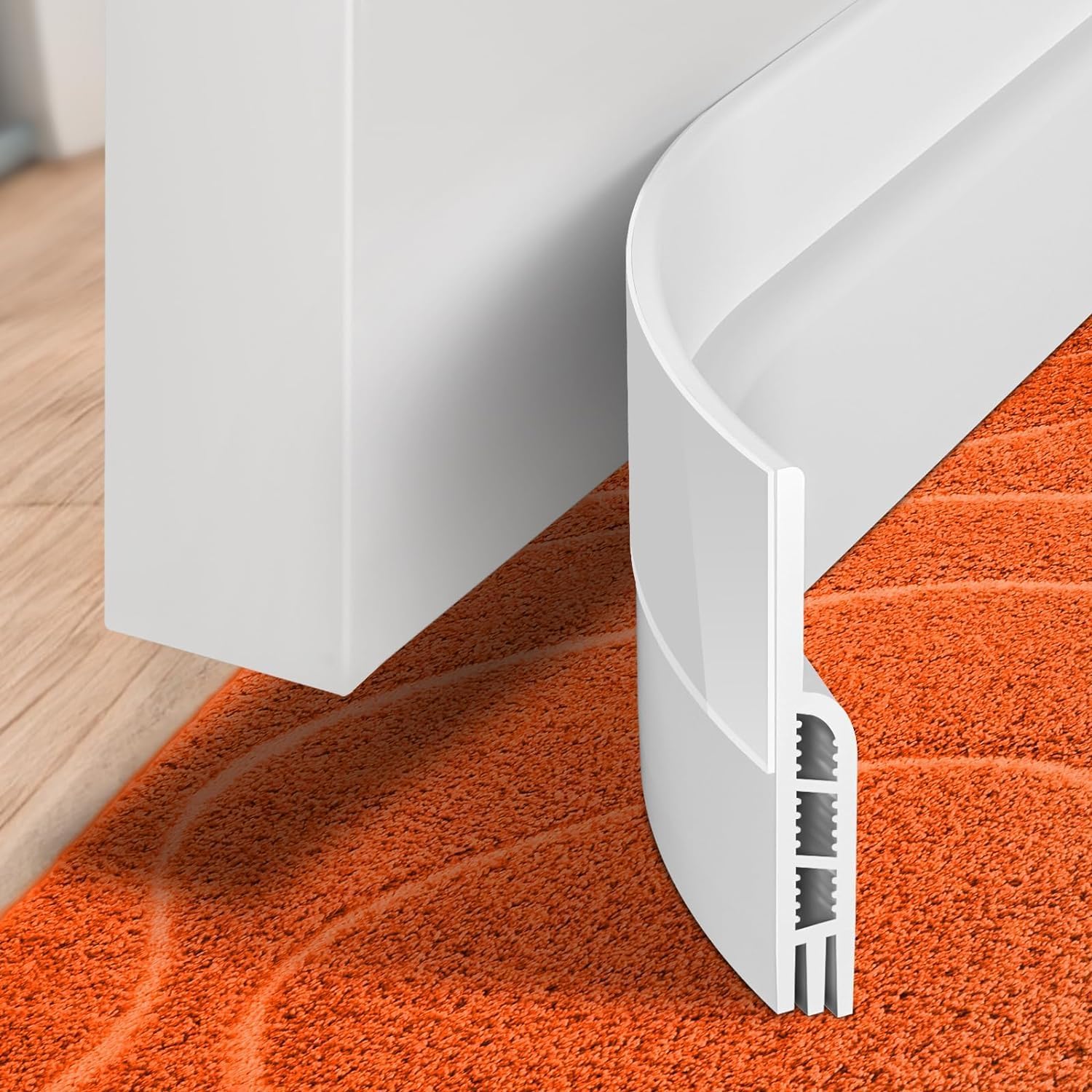 Holikme Door Draft Stopper Under Door Draft Blocker Insulator Door Sweep Weather...