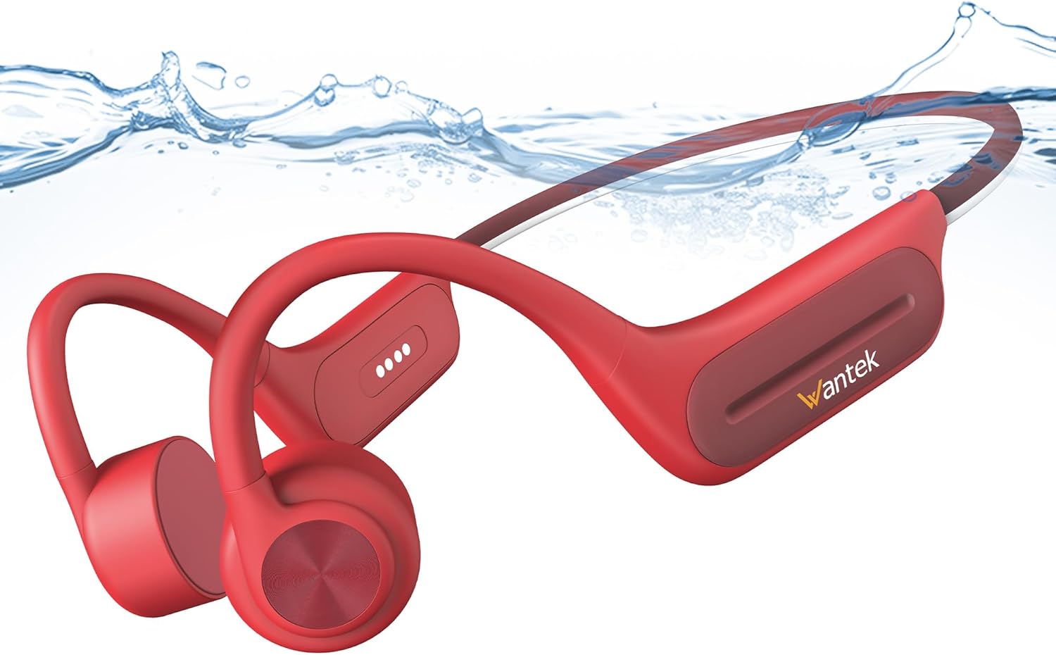 Wantek Bone Conduction Headphones, Wireless Swimming Headphone Bluetooth 5.3 Spo...