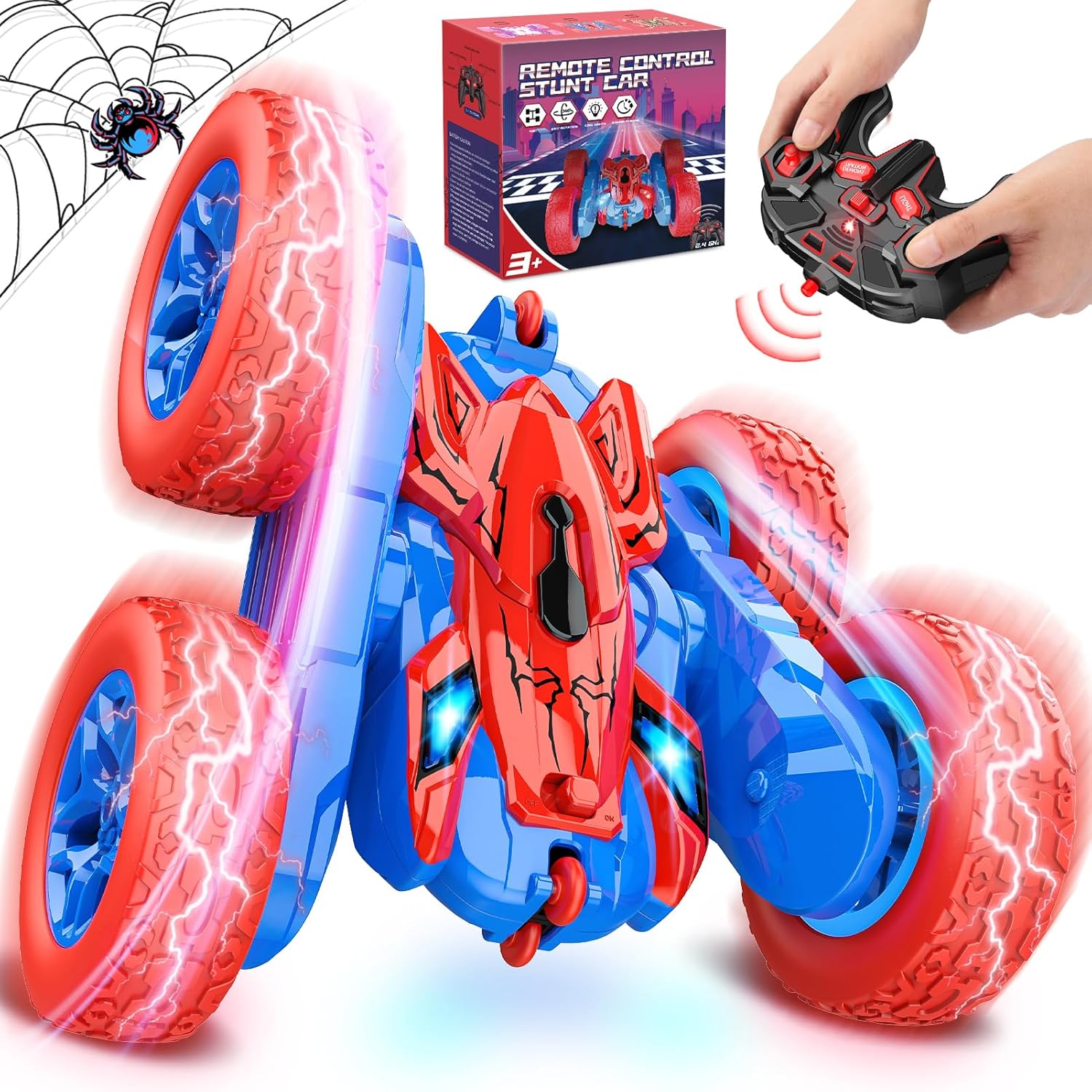 Dreamlandia Remote Control Cars Toys for Boys, 360 Flips Kids Toys for 3 4 5 6 7...