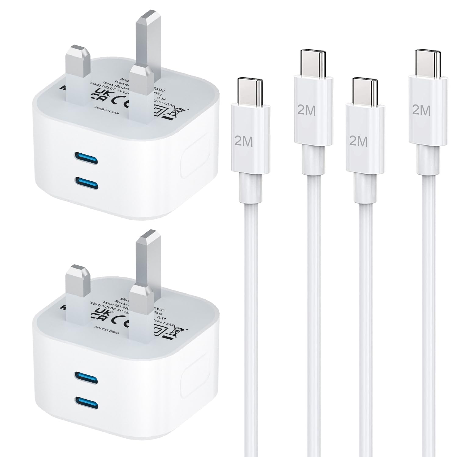 Google Pixel Charger,2 Pack Google USB C Fast Charger Cable and Plug 2M 25W PPS...