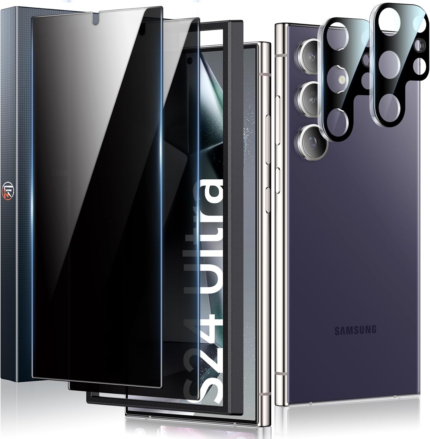 LK for Samsung Galaxy S24 Ultra Privacy Screen Protector, 2 Tempered Glass Film...