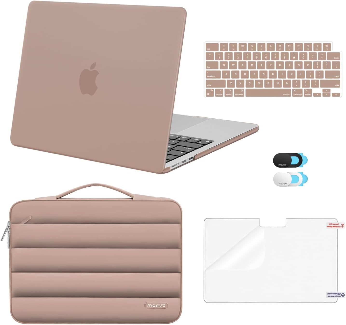 MOSISO Compatible with MacBook Air 13 inch Case 2025 2024 2023 2022 M3 A3113 M2...