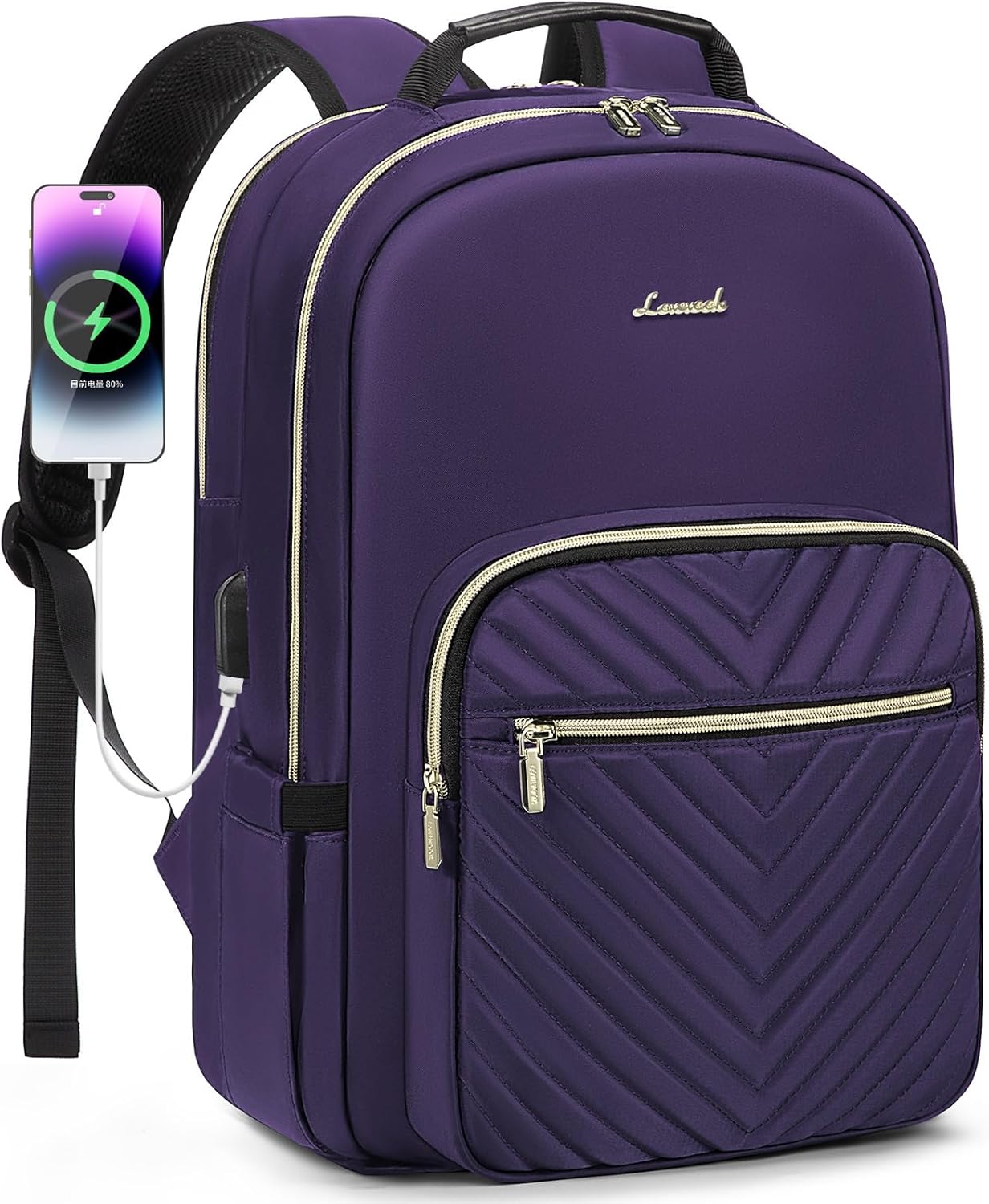 LOVEVOOK Laptop Backpack for Women 15.6 inch,Cute Women Travel Backpack Purse,Pr...