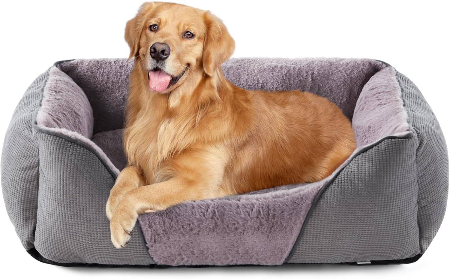 JOEJOY Dog Beds Large 76x61x23cm, Large Dog Bed Pet Sofa Bed with Breathable Rab...