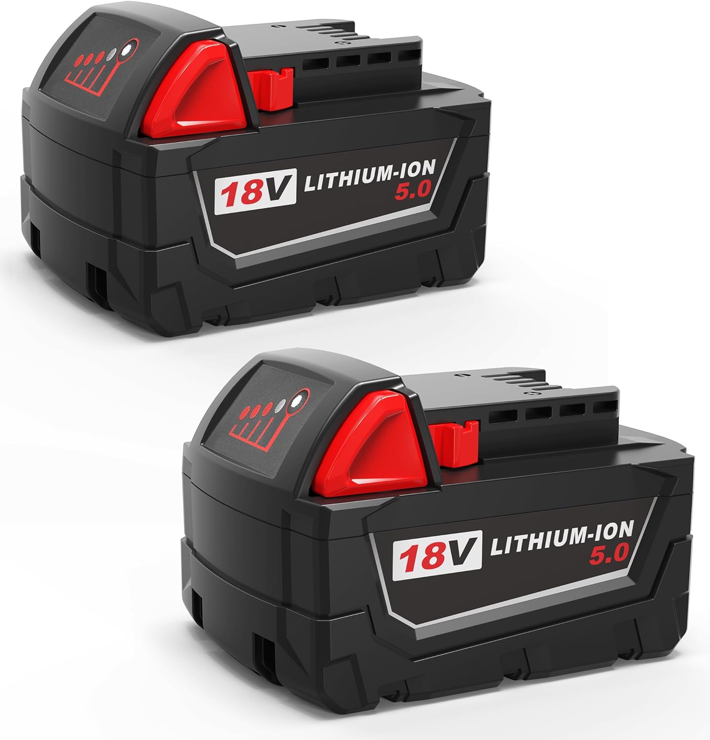 18V 48-11-1850 5.0 AH 2Pack Replacement for Milwaukee m18 Battery,Compatible wit...