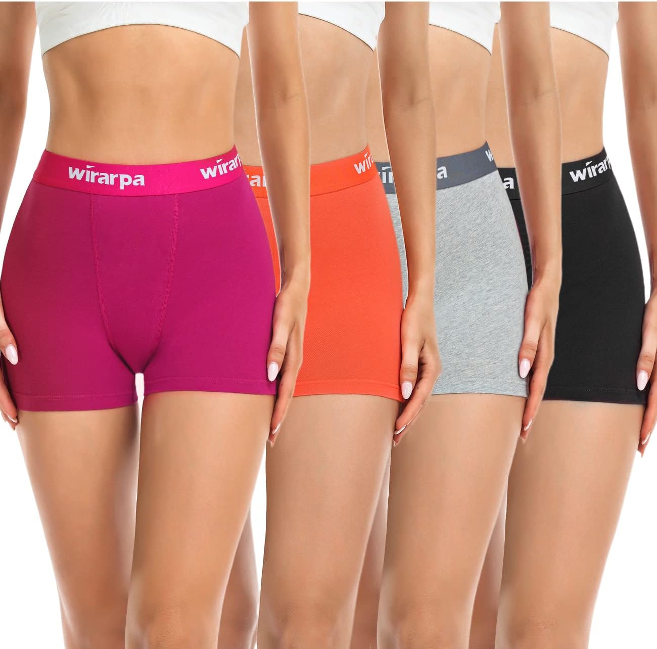 wirarpa Women's Cotton Boxer Briefs 3" Inseam Ladies Safety Boxer Shorts Anti Ch...