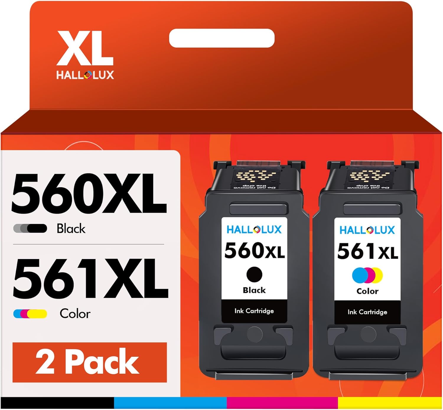 HALLOLUX PG-560XL CL-561XL Multipack Ink Cartridge...