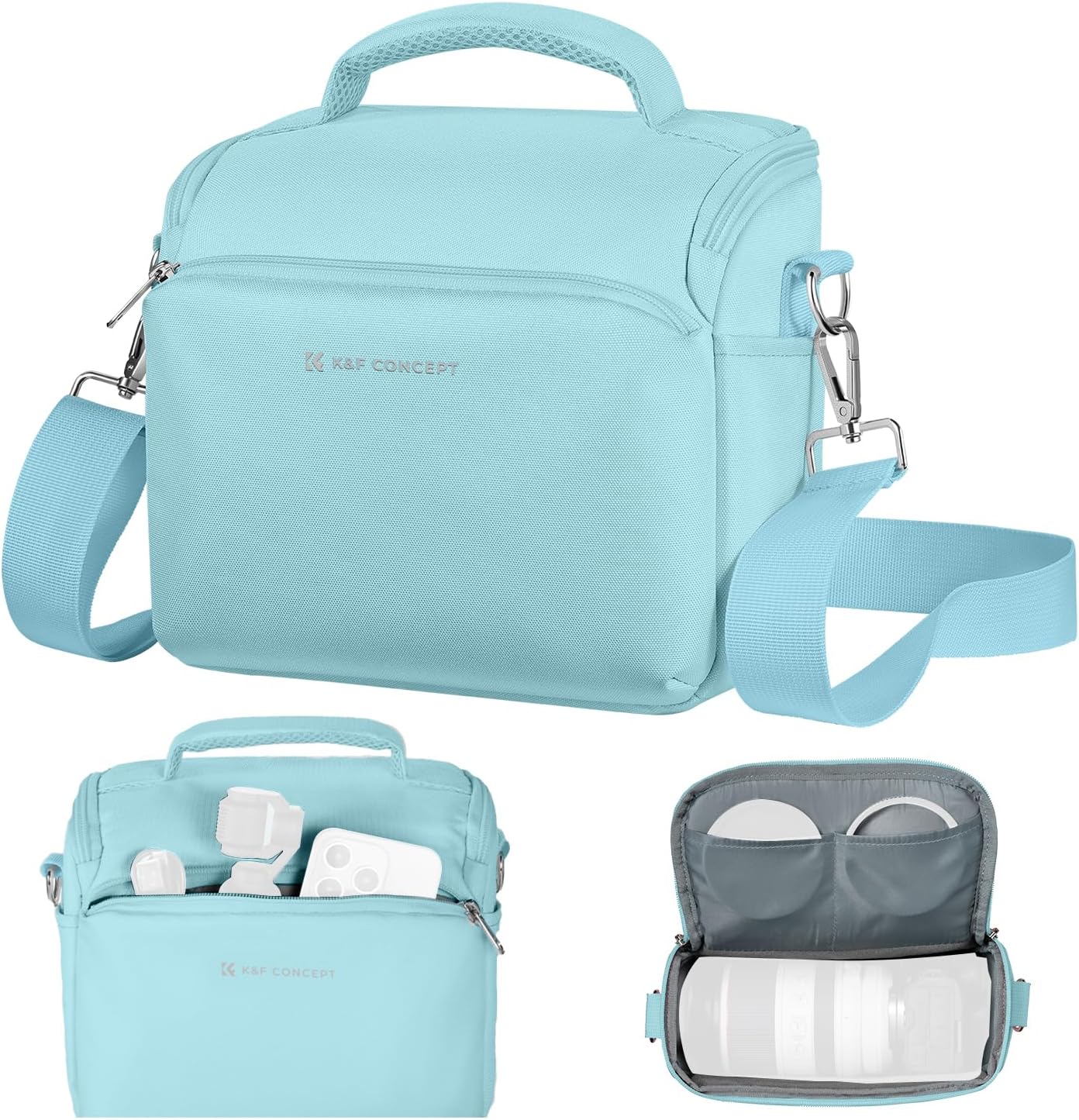 K&F Concept Camera Sling Bag Small Crossbody Camera Case DSLR/SLR/Cute Compact S...