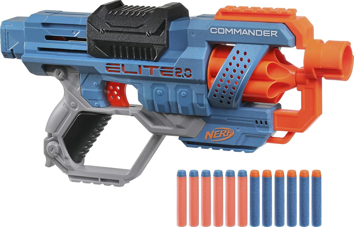 Nerf Elite 2.0 Commander RD-6 Blaster Toy for 8+ Year Old Kids, Dart Launcher wi...