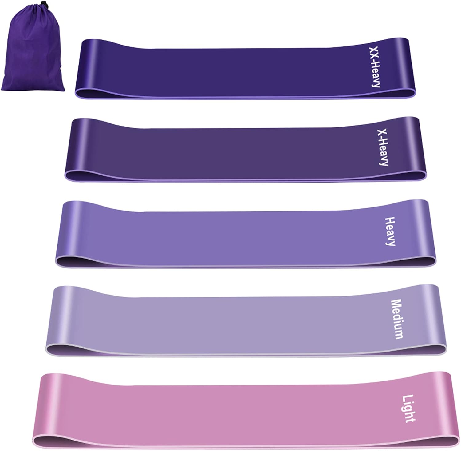 Resistance Bands [Set of 5], Resistance Band for Women and Men, Skin-Friendly Re...