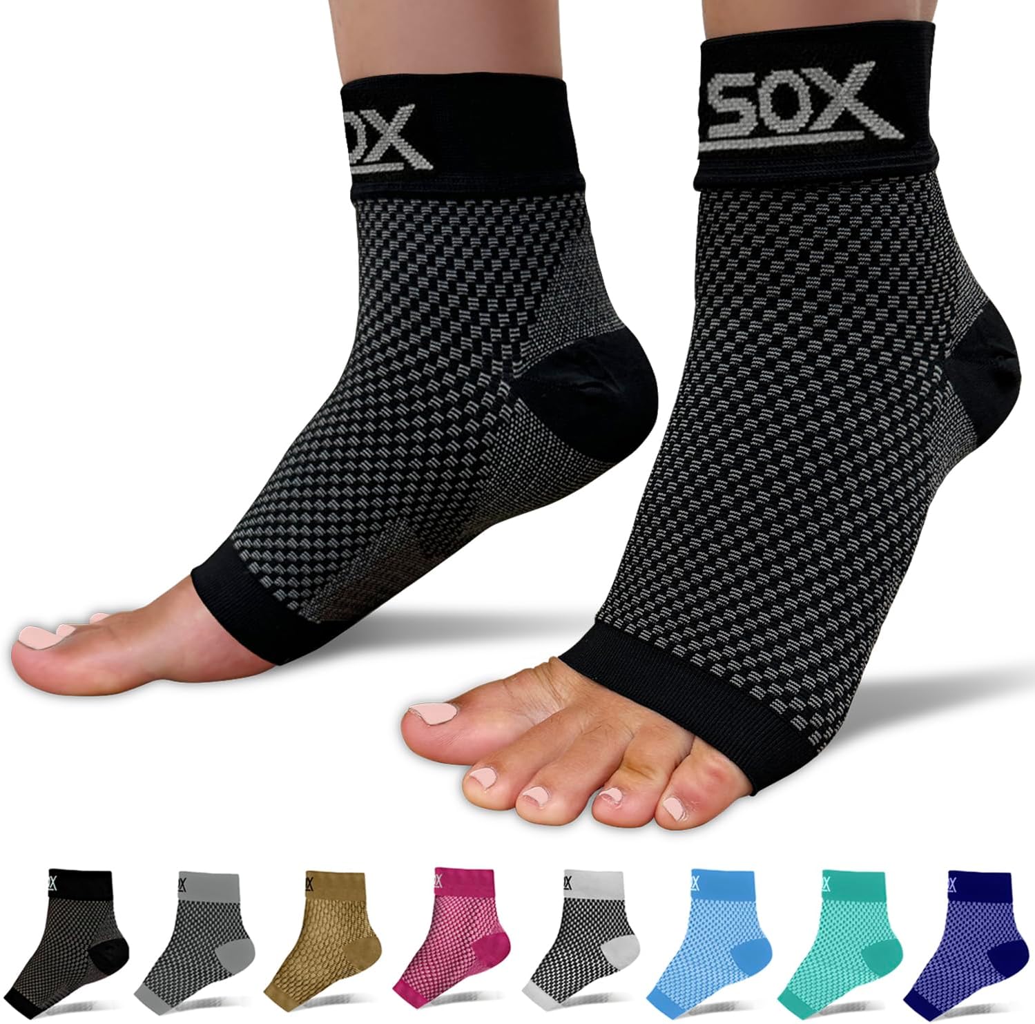 SB SOX Compression Socks for Plantar Fasciitis Relief - Ankle Compression Sleeve...