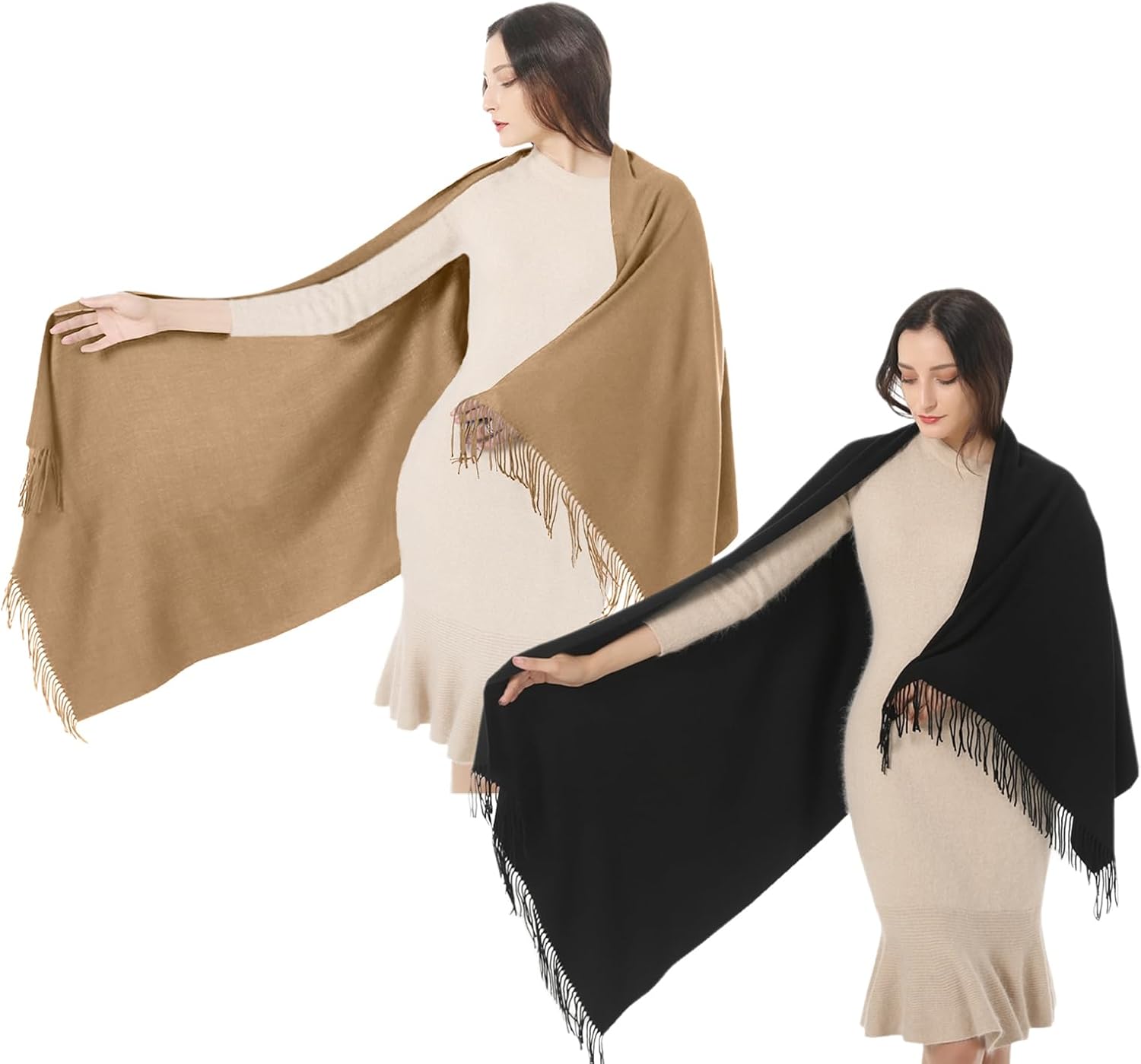 TwoYek Womens Scarf Pashmina Shawls and Wraps for Evening Dress Wedding Bridesma...