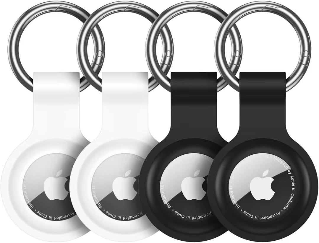 HATALKIN Compatible with AirTag Case Keychain Air Tag Holder Silicone AirTags Ke...