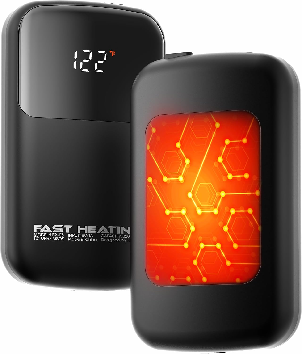 Hand Warmers Rechargeable 2 Pack with Gift Box, Portable Electric Hand Warmer wi...
