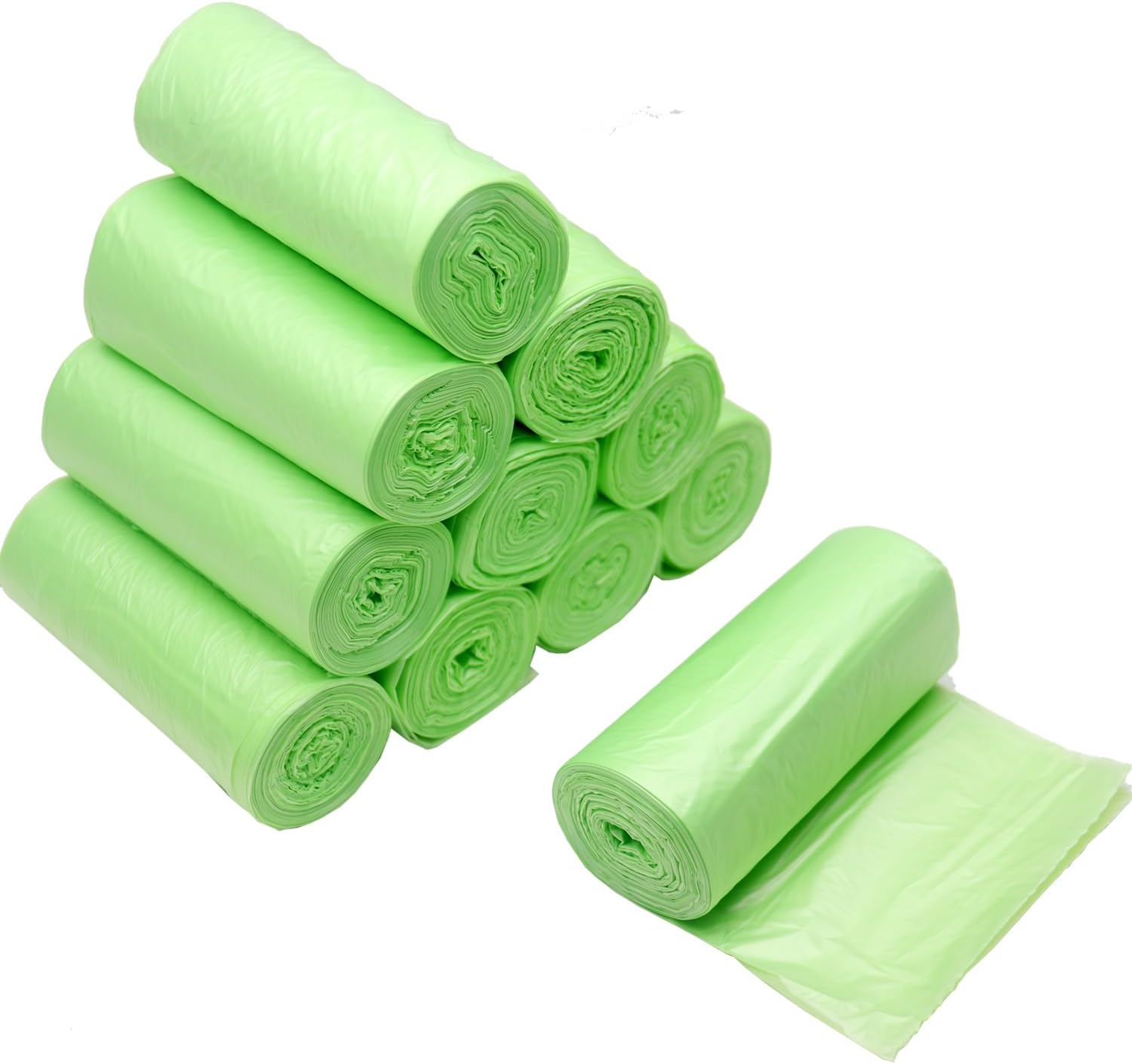 ZHEZHE 240PCS, Trash bags 6L/1.2Gallon small Garbage bags，food waste bags，smal...