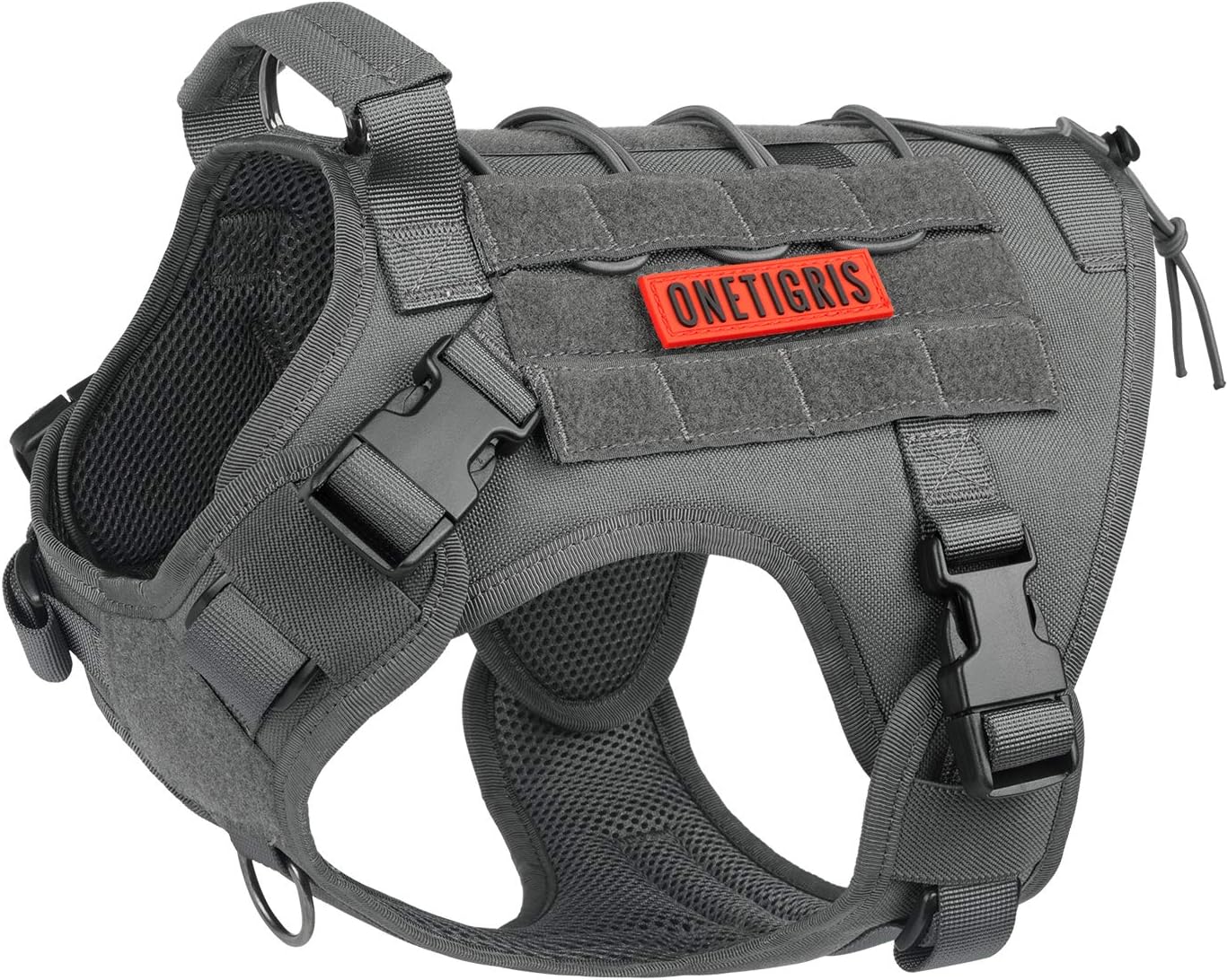 OneTigris Tactical Dog Harness Vest,FIRE WATCHER 2.0 No-Pull Service Dog Vest wi...