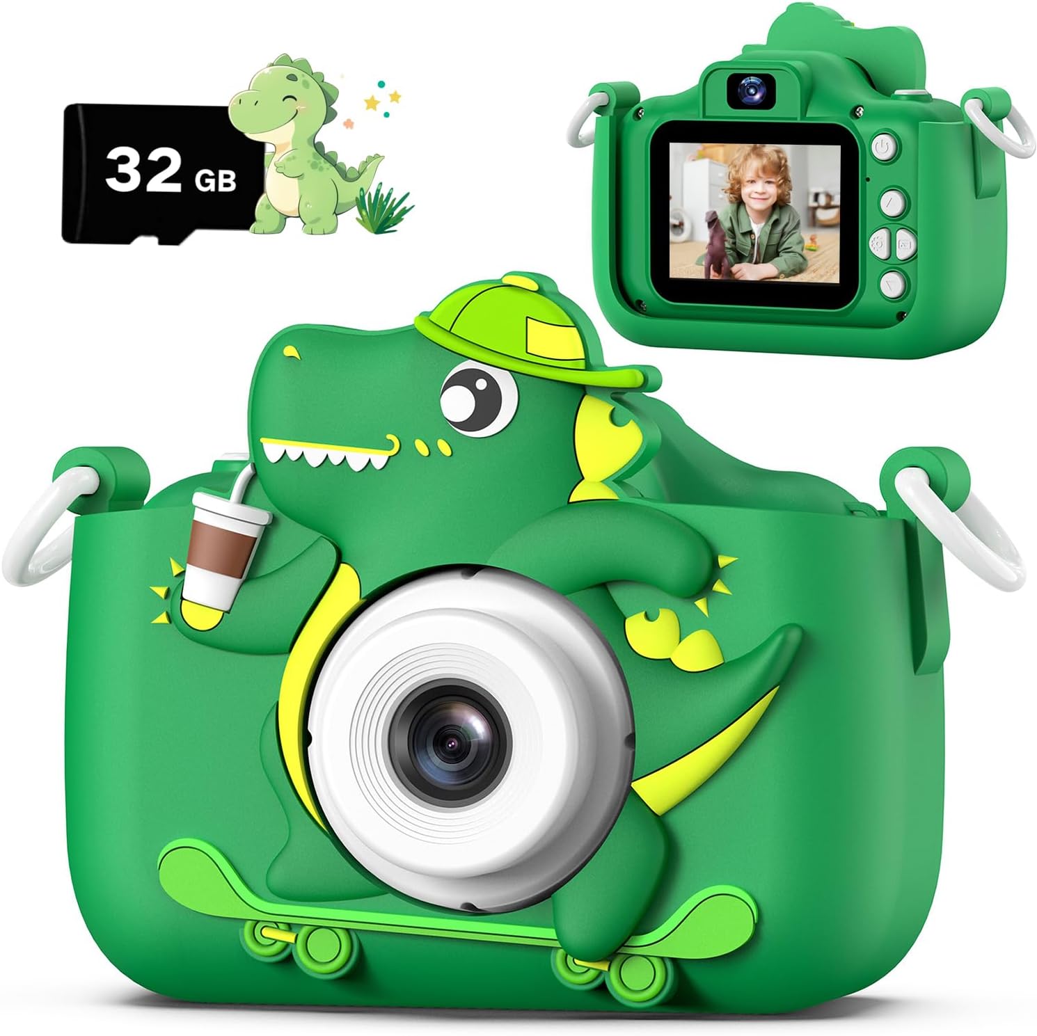 Dwfit Upgrade Selfie Kids Camera, Christmas Birthday Gifts for Boys Girls Age 3-...