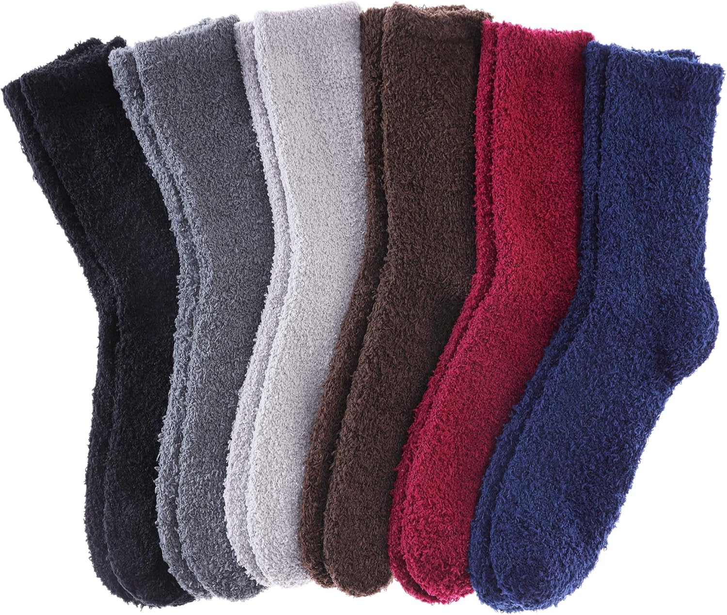 DYW Mens Fuzzy Slipper Socks Super Soft Cozy Fluffy Winter Warm Sleeping Socks L...