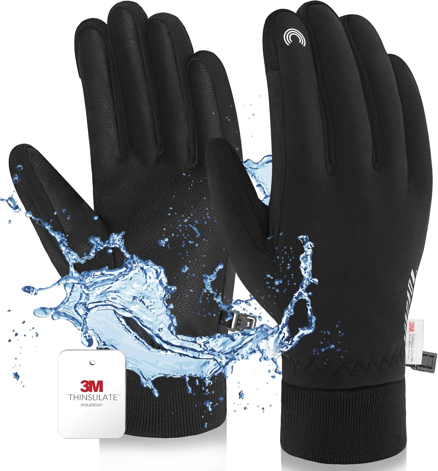 RIGWARL -10℉ 3M Completely Waterproof Gloves for Cold Weather, Winter Gloves 7 L...