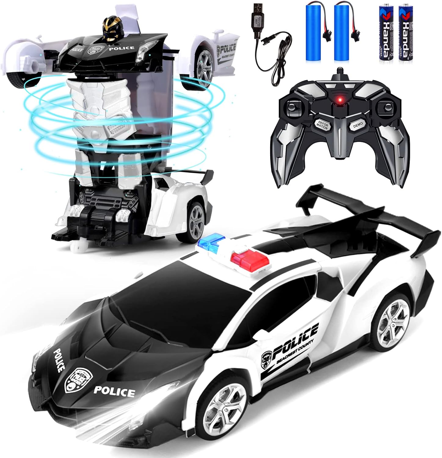 Dolanus Remote Control Car - Transform Robot RC Cars Contains All Batteries: One...