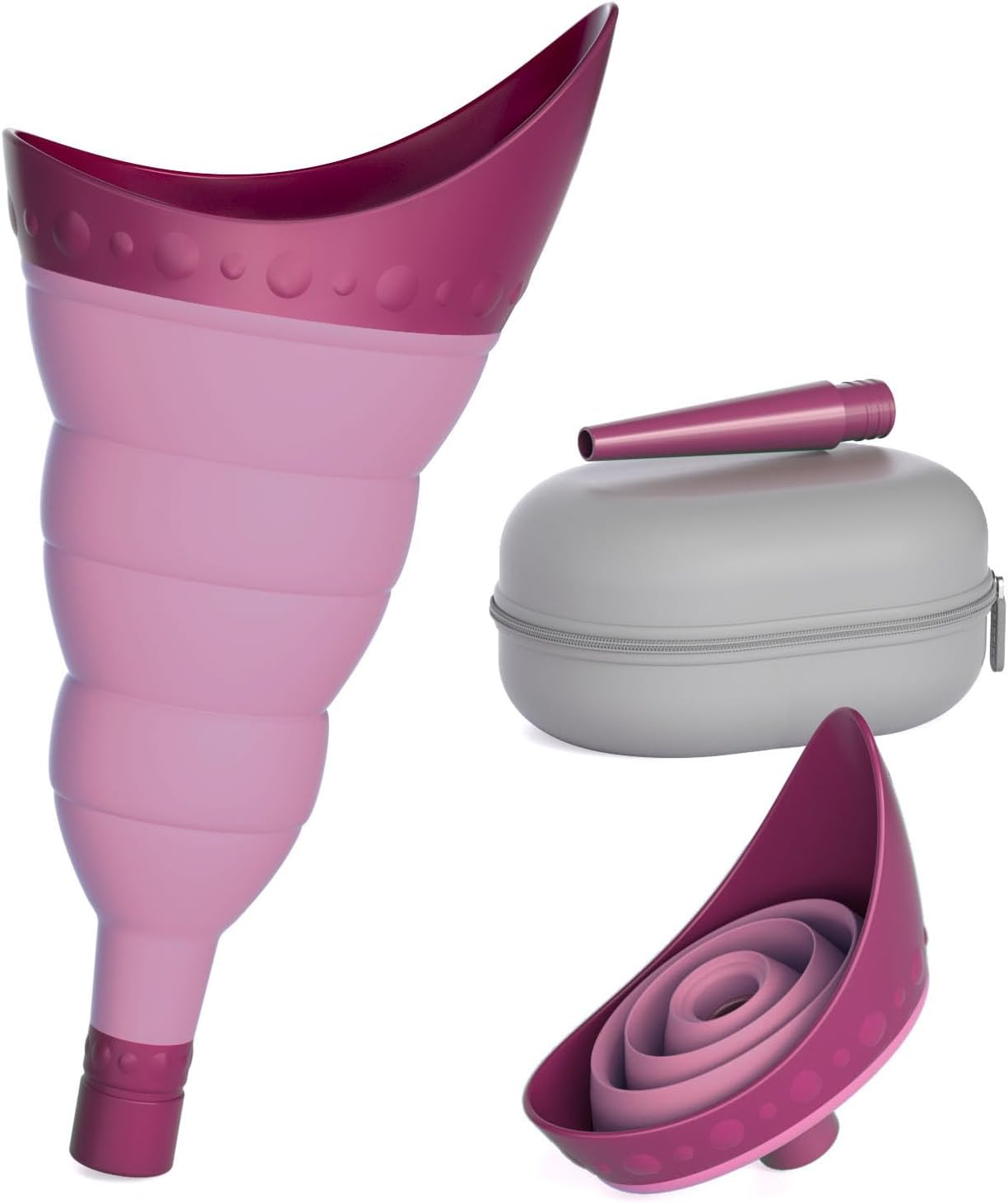 TRIPTIPS Pee Conch Foldable Female Urinal Device Portable Urinal for Women Pee F...