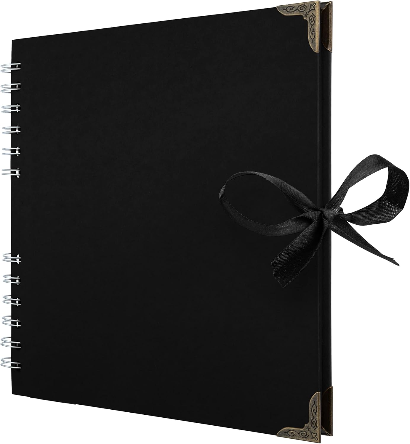 Bstorify Scrapbook Album 60 Pages (8 x 8 inch) Black Thick 250gsm Kraft Paper, C...