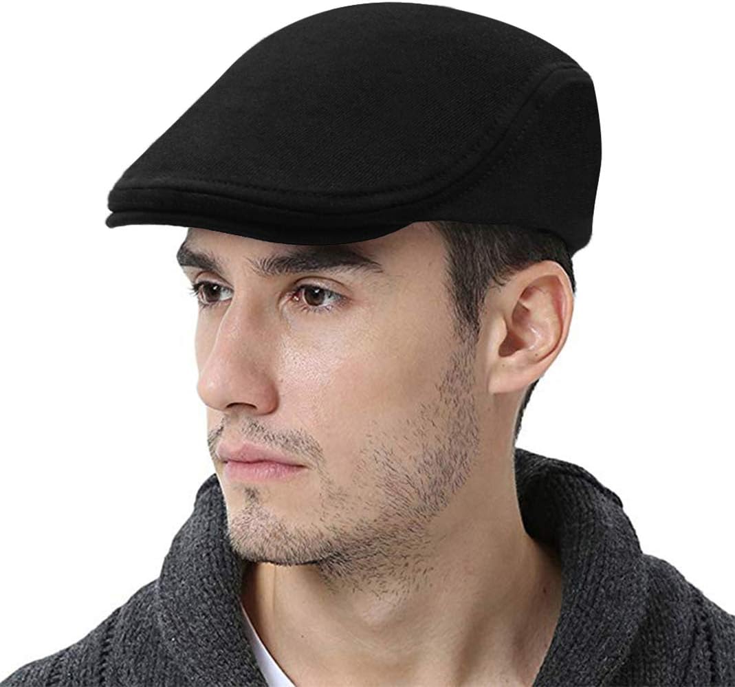 WETOO Men's Flat Cap Gatsby Newsboy Lvy Irish Hats Driving Cabbie Hunting Cap On...