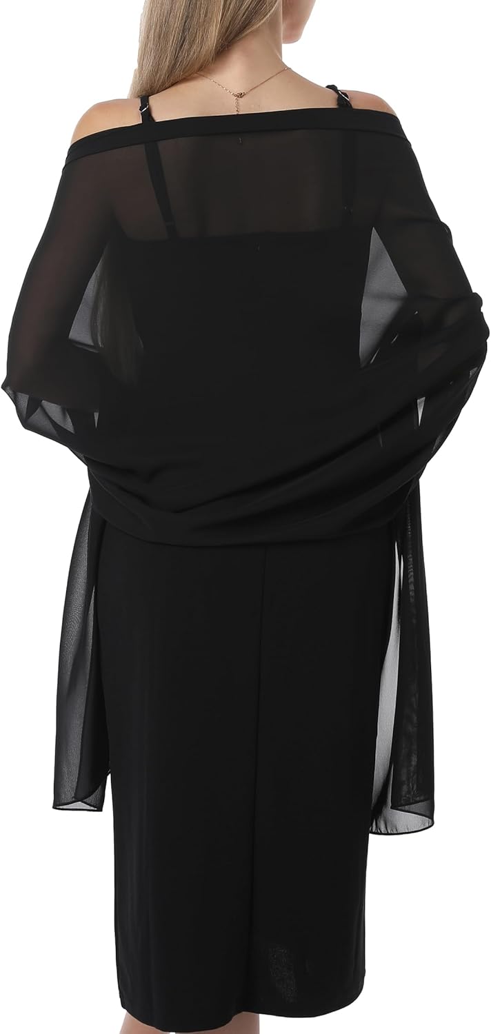 Chiffon Shawls and Wraps for Evening Dresses Women...