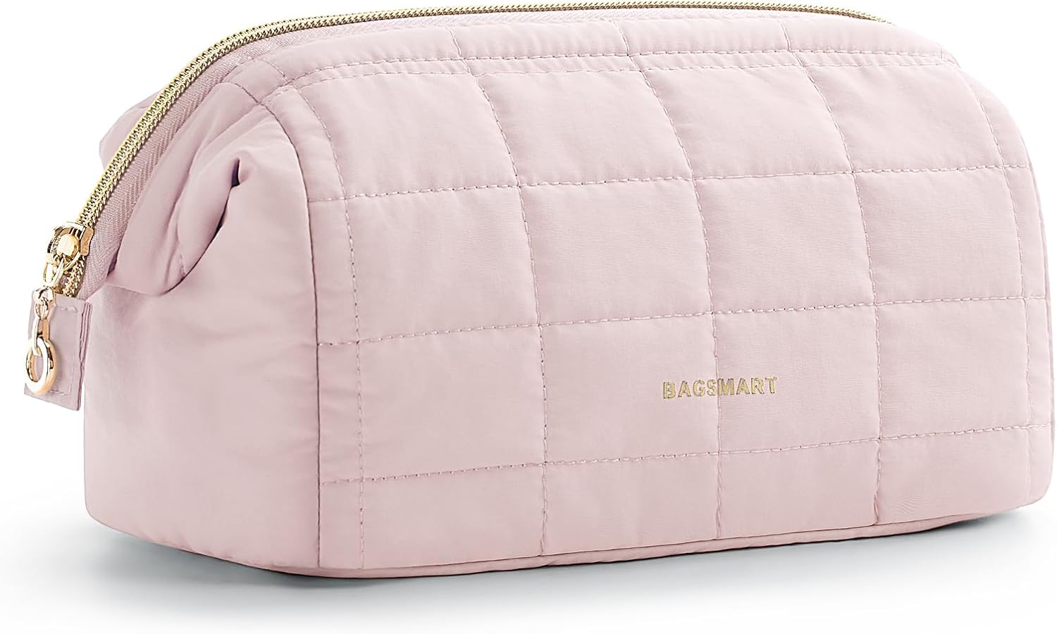 BAGSMART Makeup Bag Travel Toiletry Bag, Puffy Padded Make Up Bags for Women Mak...