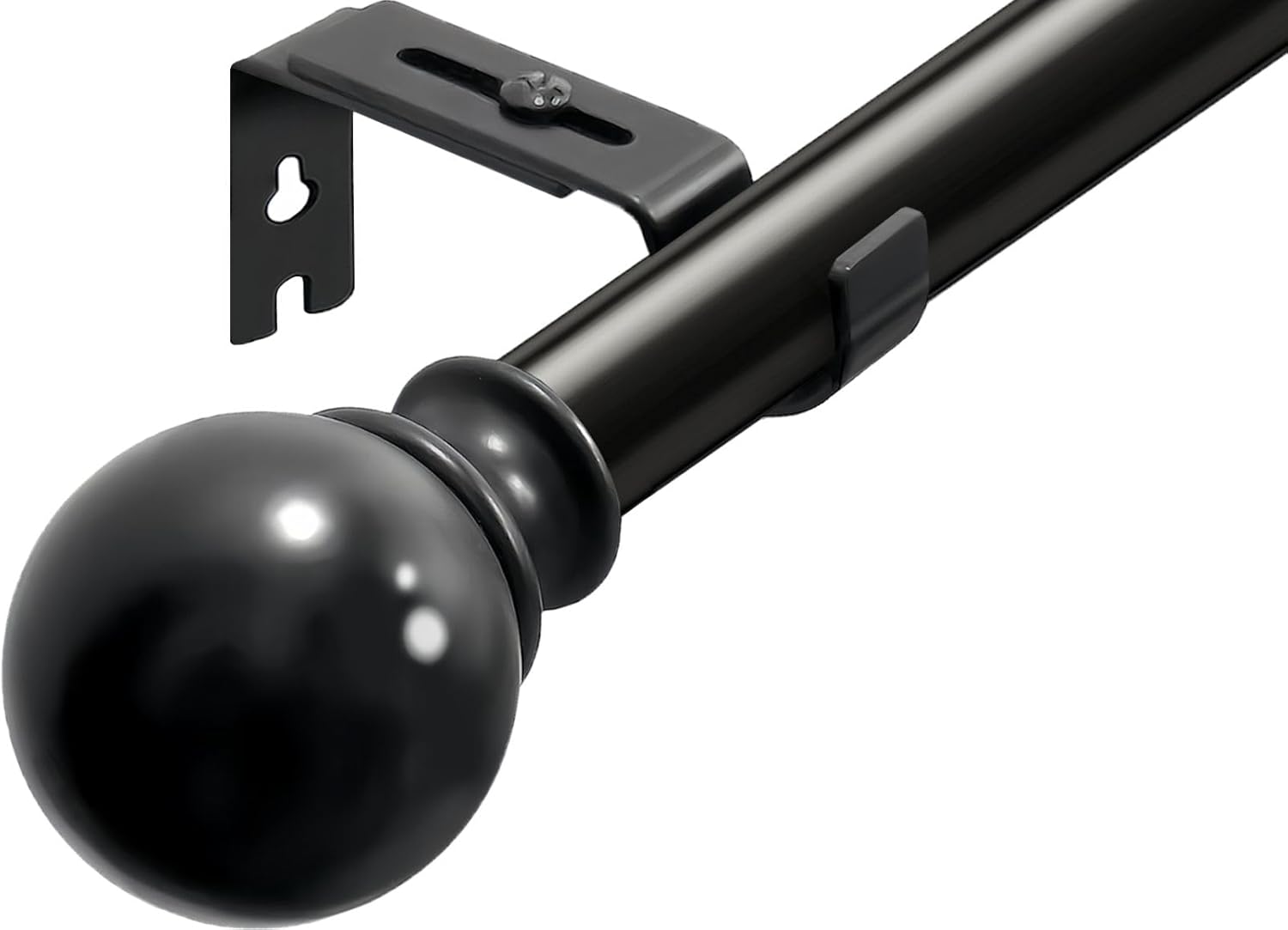 Curtain Poles for Eyelet Curtains Black Curtain Pole for Door Curtain Pole Metal...
