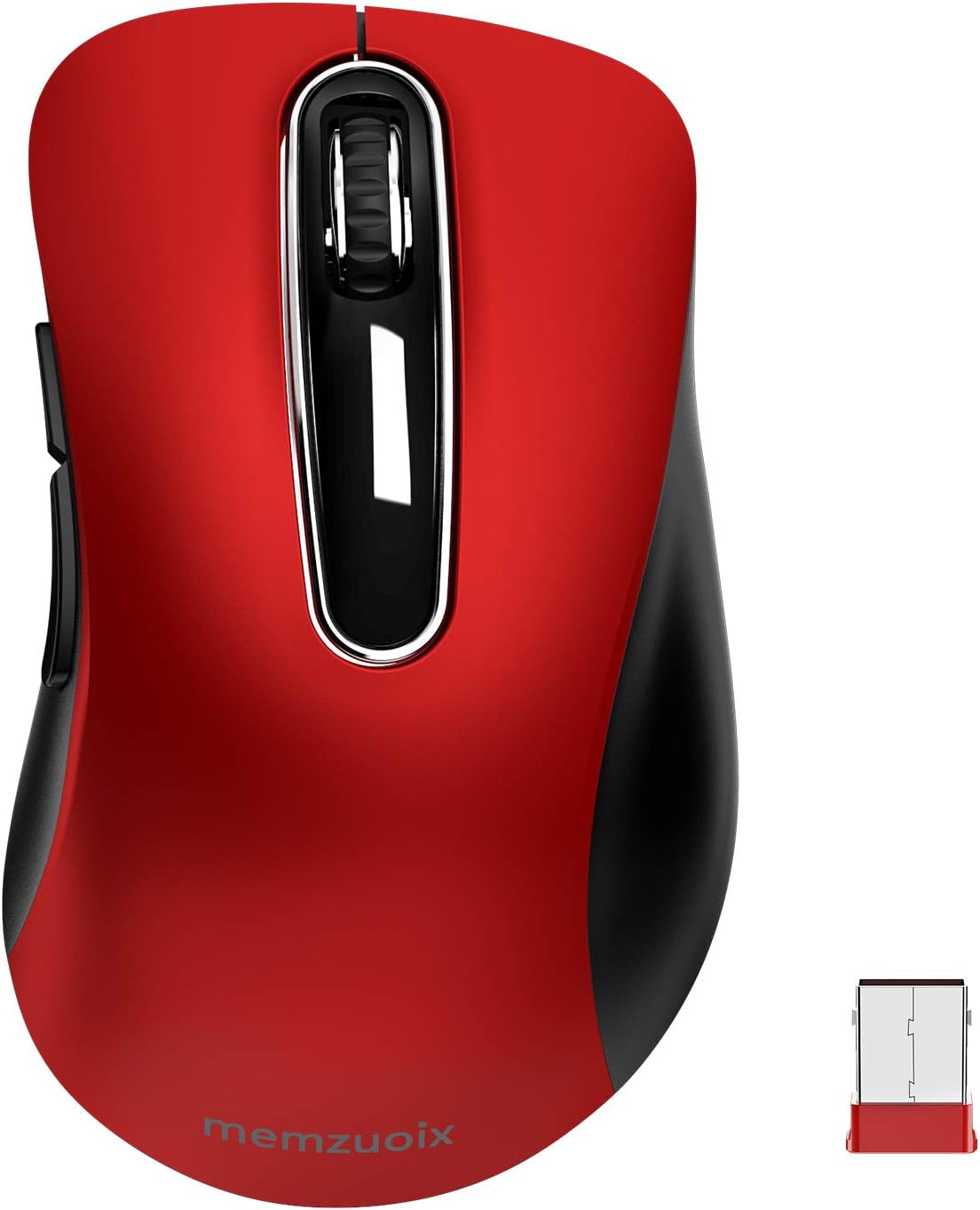 memzuoix 2.4G Wireless Mouse, 1200 DPI Mobile Optical Cordless Mouse with USB Re...