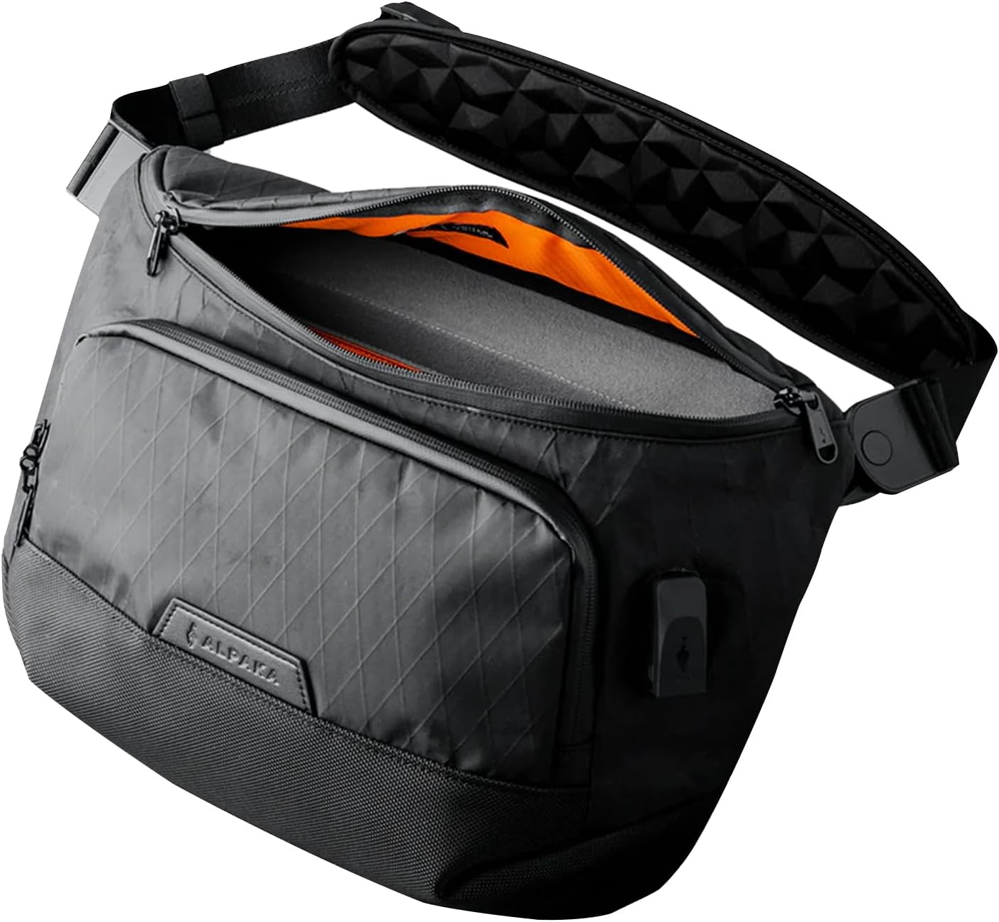 ALPAKA Bravo Sling Max V2, RFID Blocking Weatherproof Sling Bag for Men with Mag...