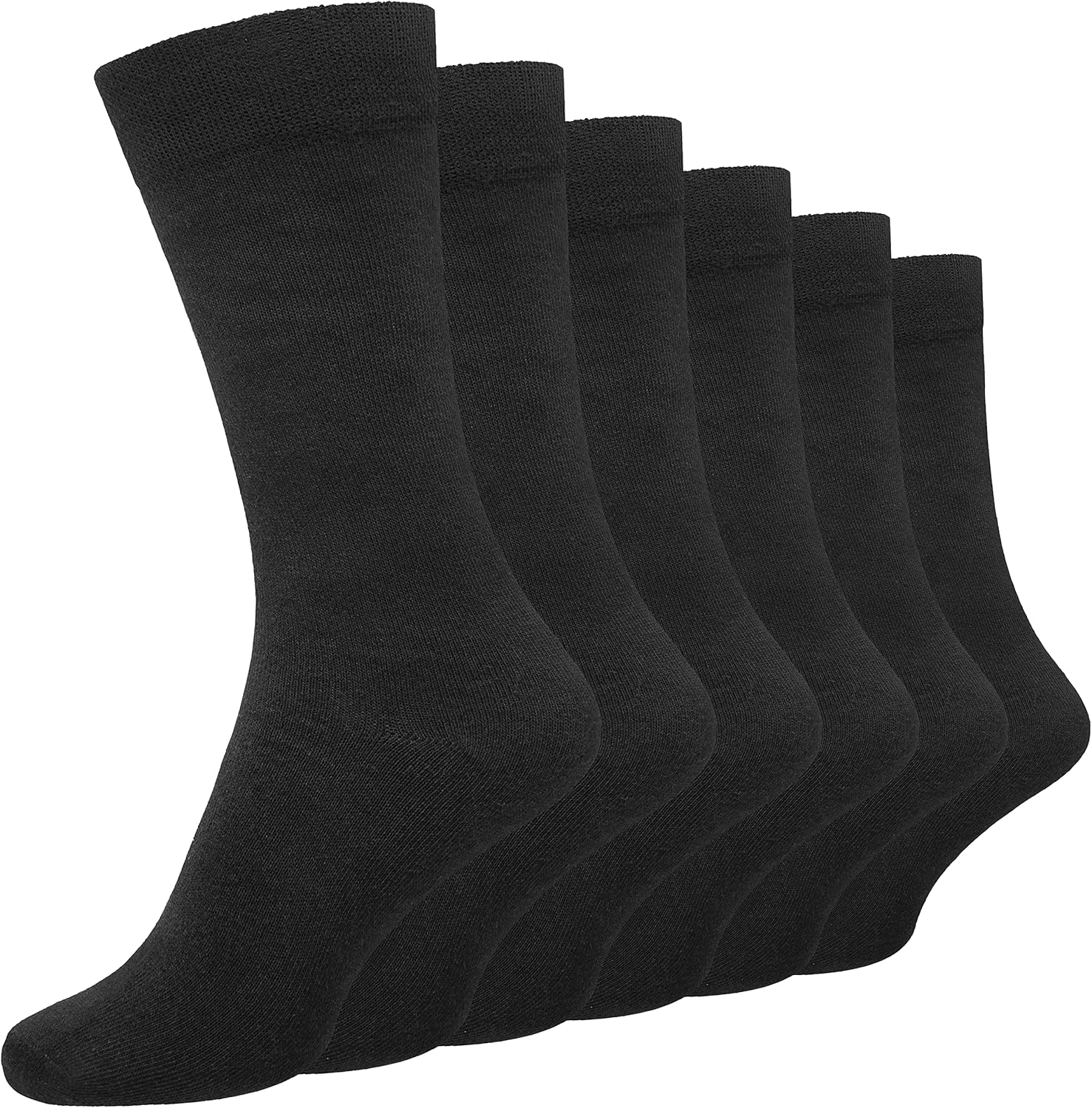 Cob Stallion- Men’s Black Socks, Comfortable and Breathable Cotton Rich Dress So...