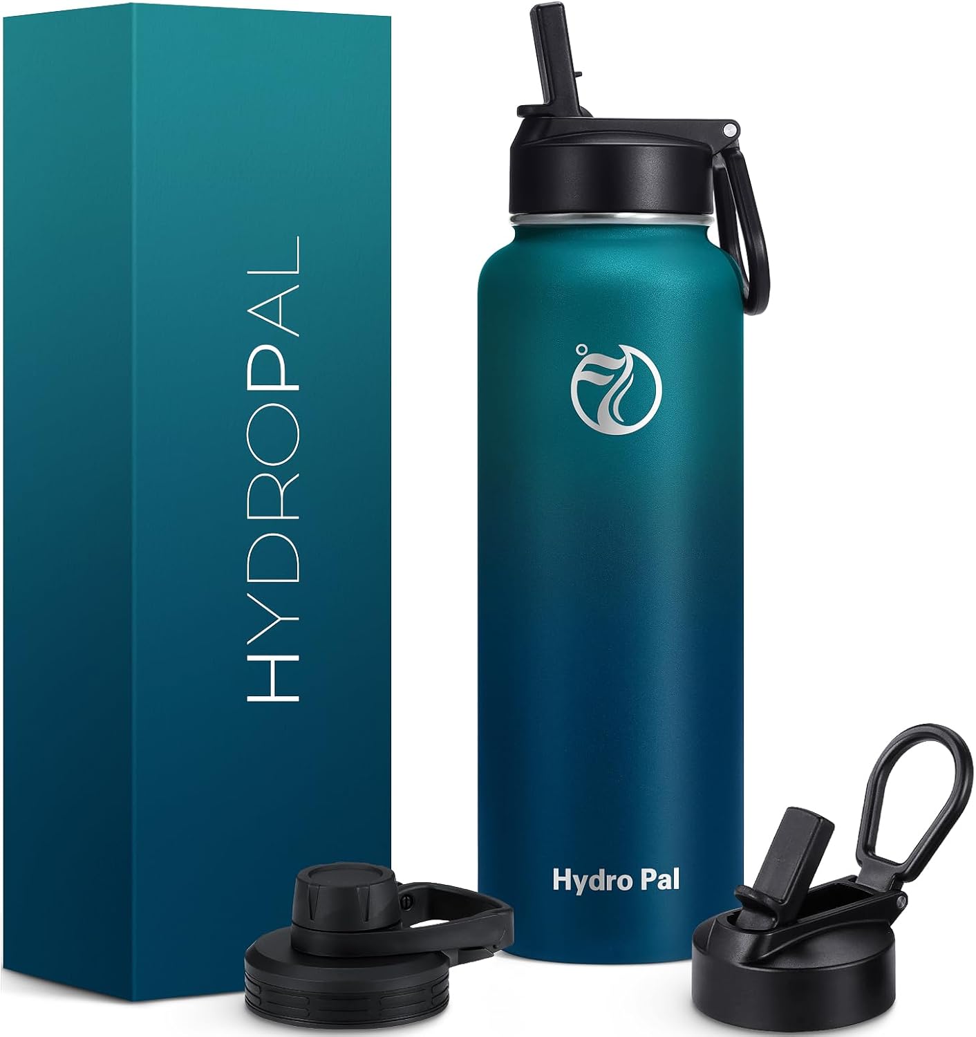 HydroPal Vacuum Insulated Stainless Steel Water Bottle, 1200ml/1000ml/750ml- 2 L...