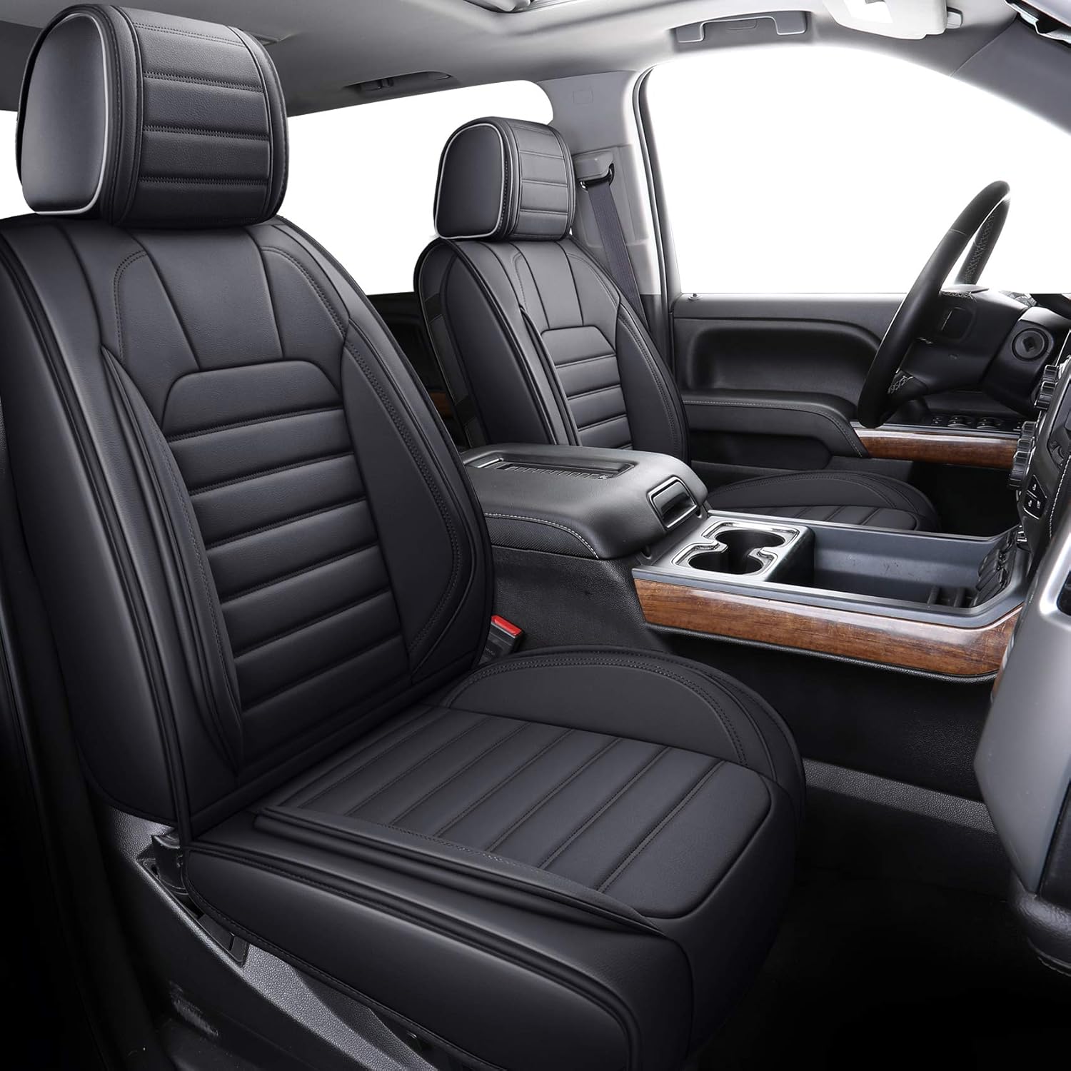 YIERTAI for Chevy Chevrolet Silverado GMC Sierra Car Seat Covers Fit 2007-2023 2...