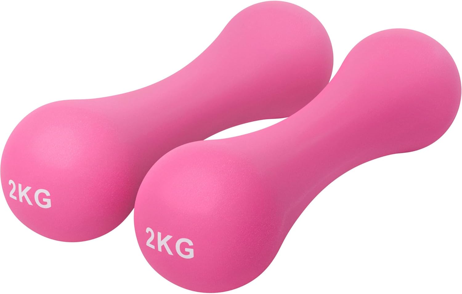 Core Balance Neoprene Bone Dumbbells Set Of 2 Cast Iron Hand Weights Fitness (2...