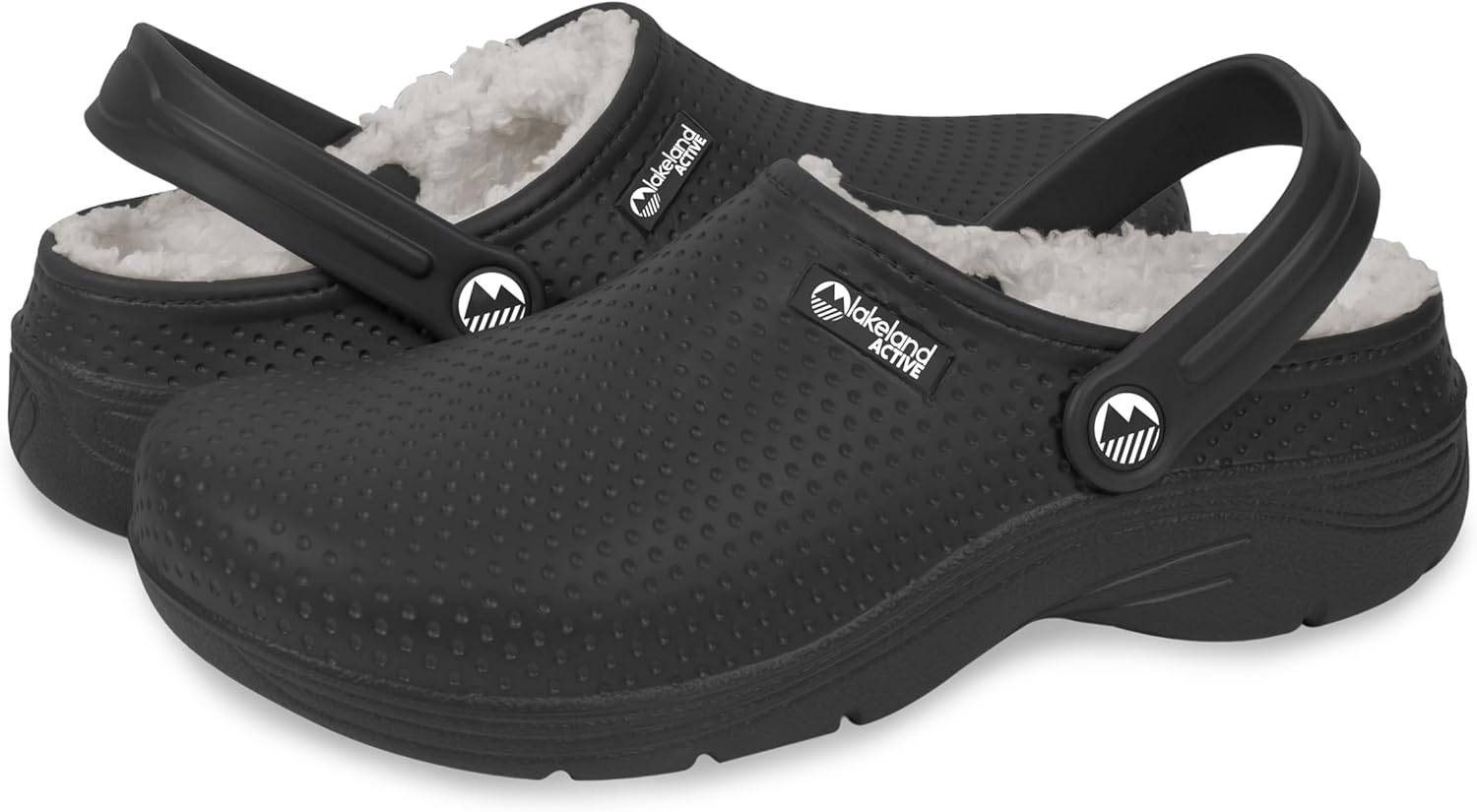 Lakeland Active Women's Fleece-Lined Dockray Clogs 6 UK Black
