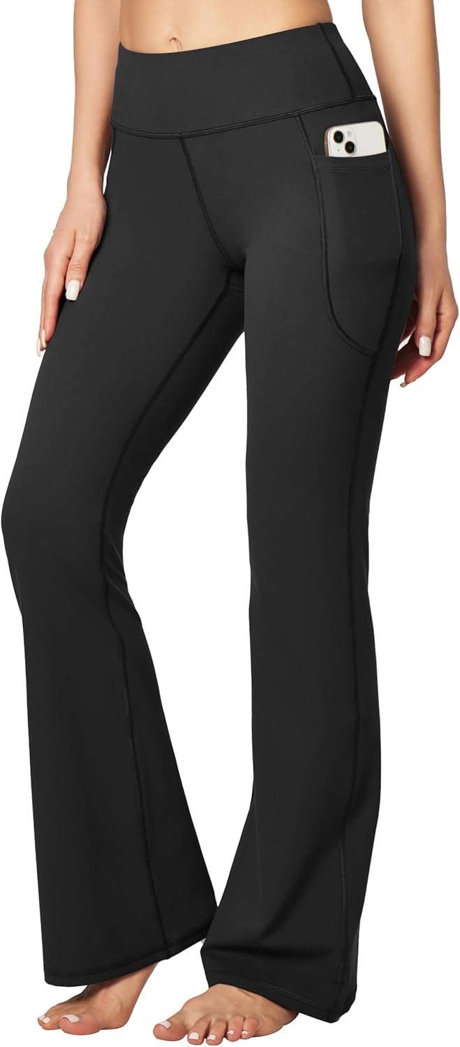 Heathyoga Women's Yoga Pants with Pockets for Women Bootcut Wide Leg Pants for W...