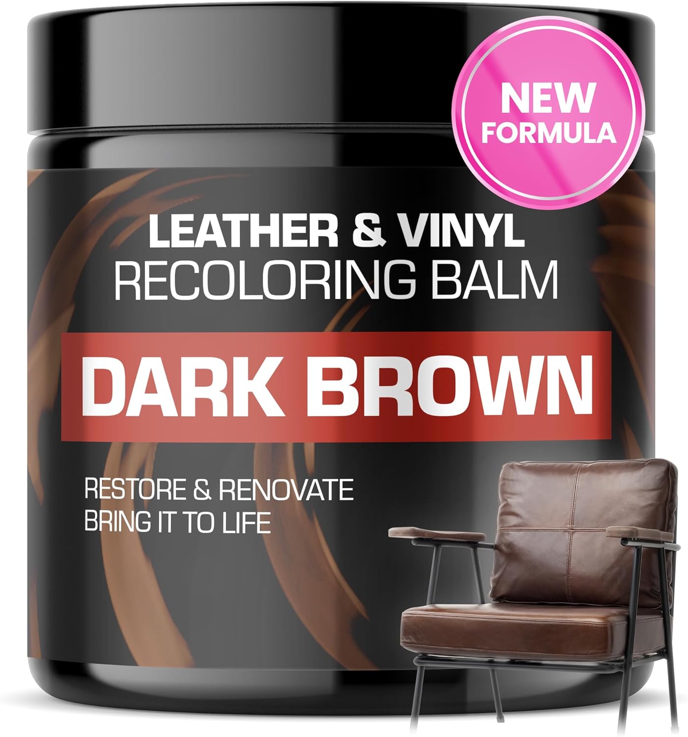 FORTIVO Leather Recoloring Balm, Color Restorer, Scratch Remover, Couch Paint an...