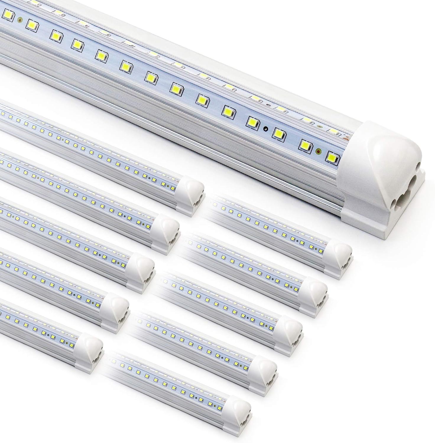 10-Pack 8ft LED Shop Light Fixture - 90W T8 Integr...