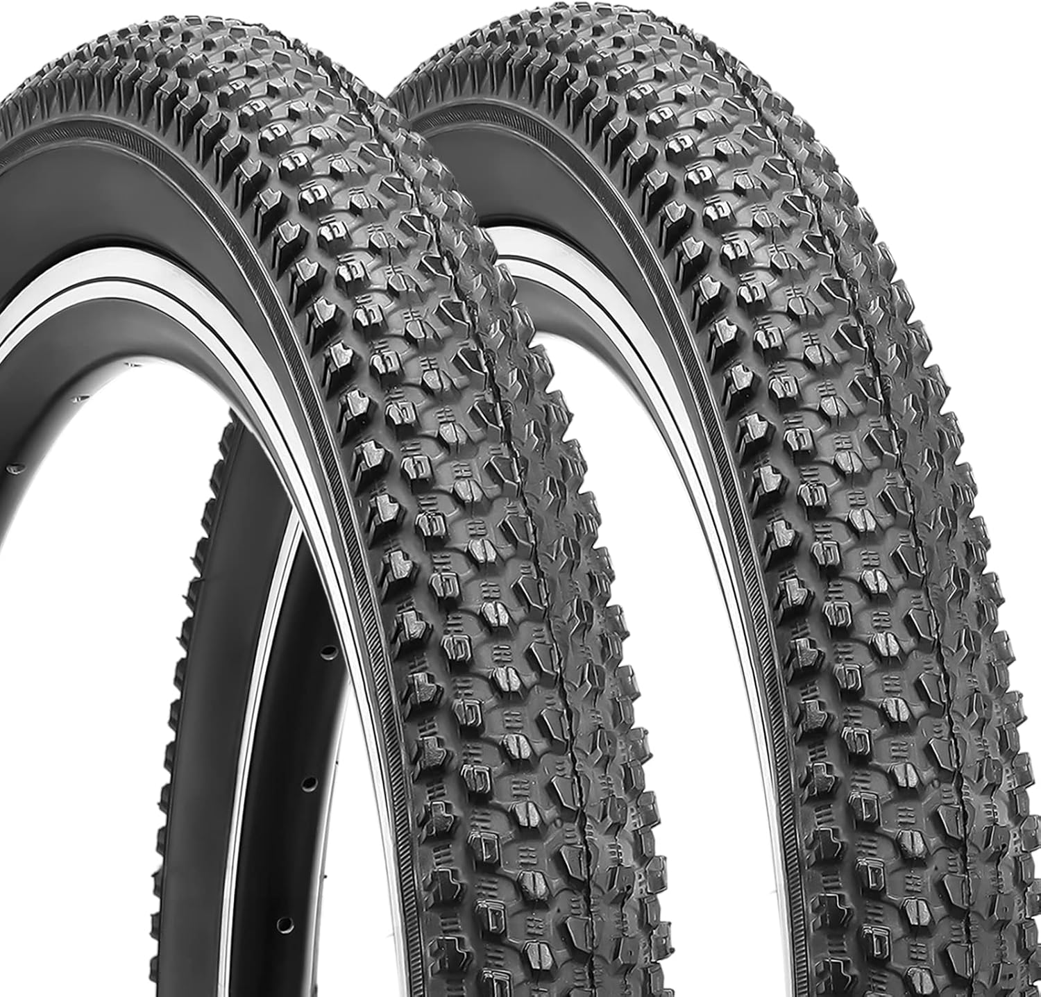 Hycline 2 Pack Bike Tire,20/24/26/27.5 Inch Folding Replacement Tire for MTB Mou...