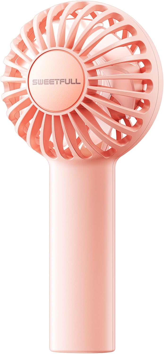 SWEETFULL Mini Portable Fan Powerful Handheld Fan Rechargeable,3 Speeds Personal...