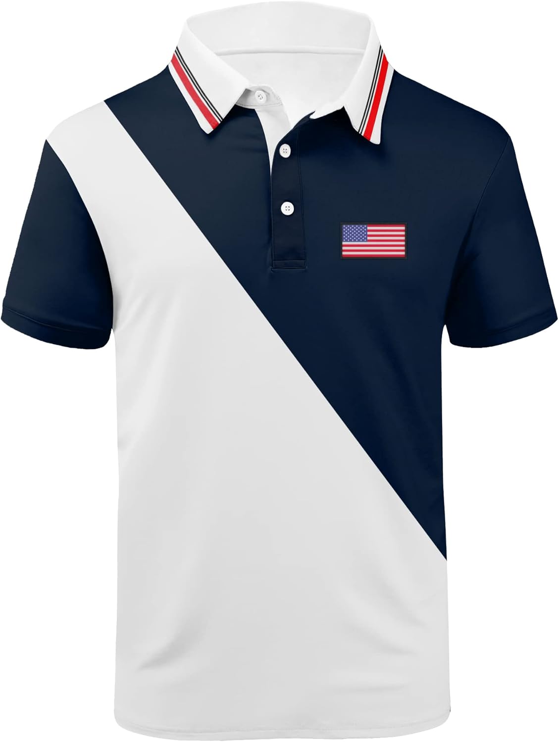 ZITY Golf Polo Shirts for Men Short Sleeve Athletic Tennis T-Shirt 041-navy X-La...