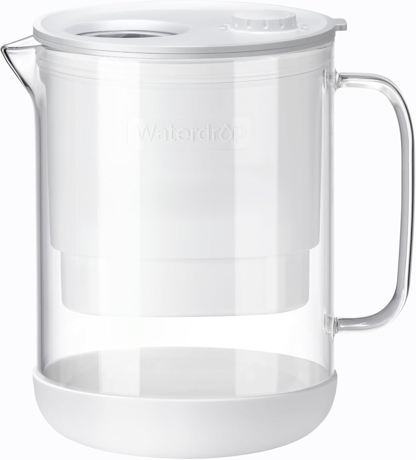 Waterdrop Glass Water Filter Pitcher with 1 Filter, Eco-Friendly, with NSF 53&42...