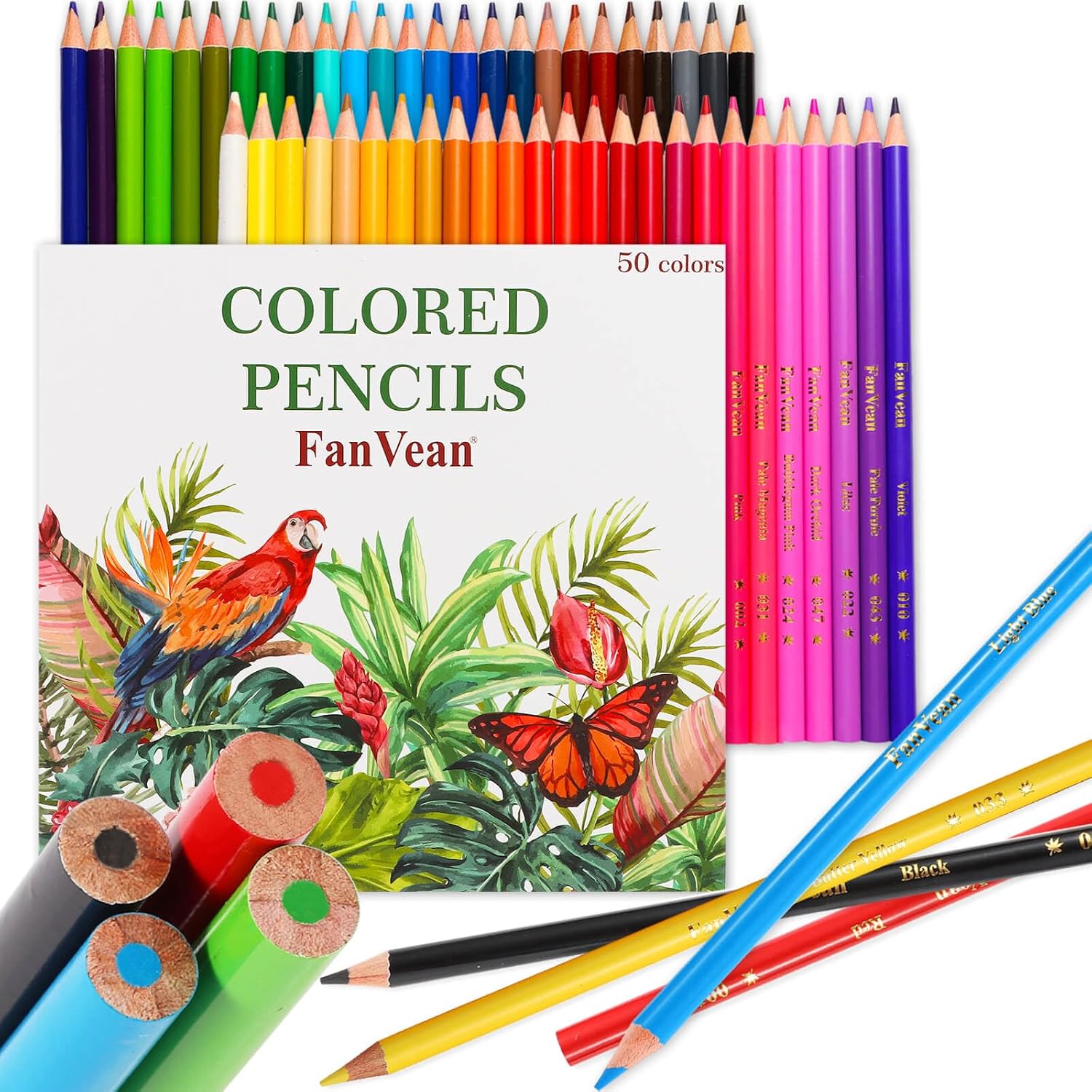 FanVean Colouring Pencils Set for Adults and Kids,Coloured Pencil Crayons for Ch...